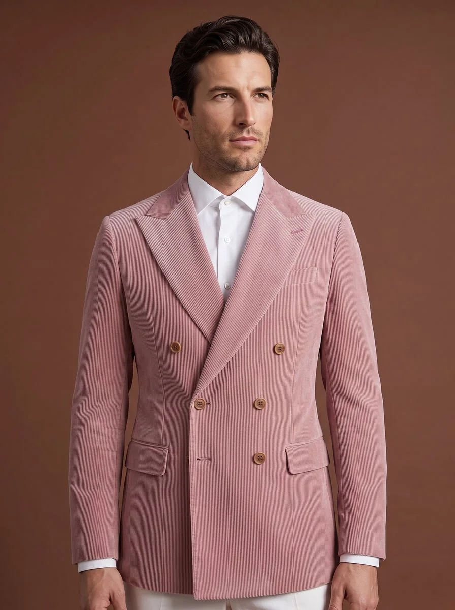 Herringbone Wool Blazer detail angle