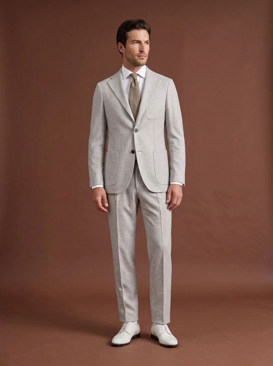 Fine Twill Wool Blazer detail angle