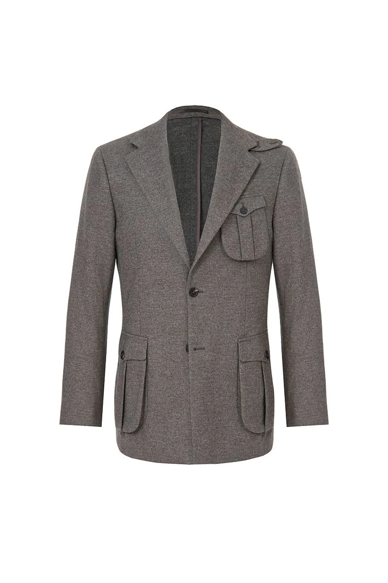 Light Blue Wool Sport Coat - 26AWMJK003(DBV9100)