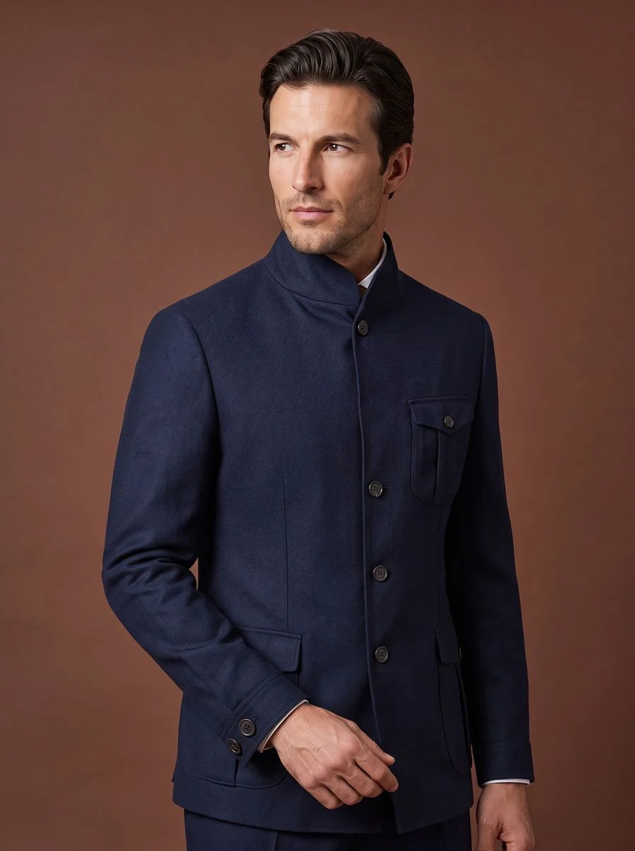 Textured Weave Sport Coat detail angle