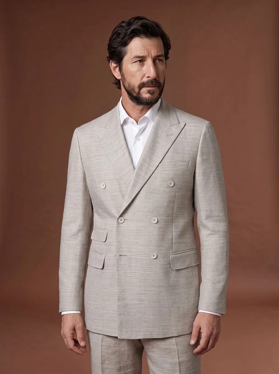 Windowpane Wool Sport Coat detail angle