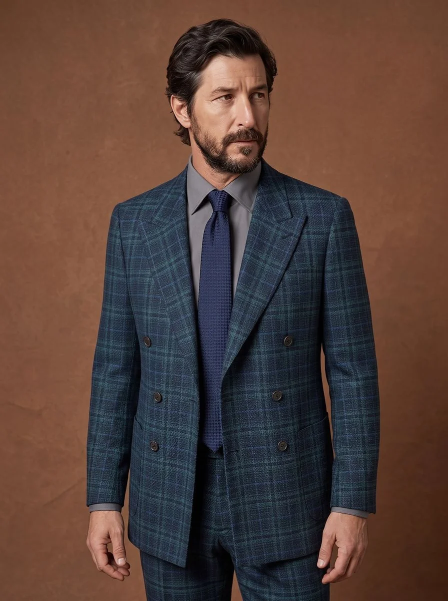 Contemporary Hopsack Blazer detail angle