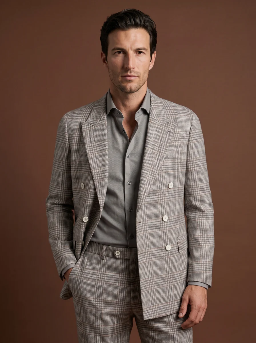Two-Button Wool Sport Coat detail angle