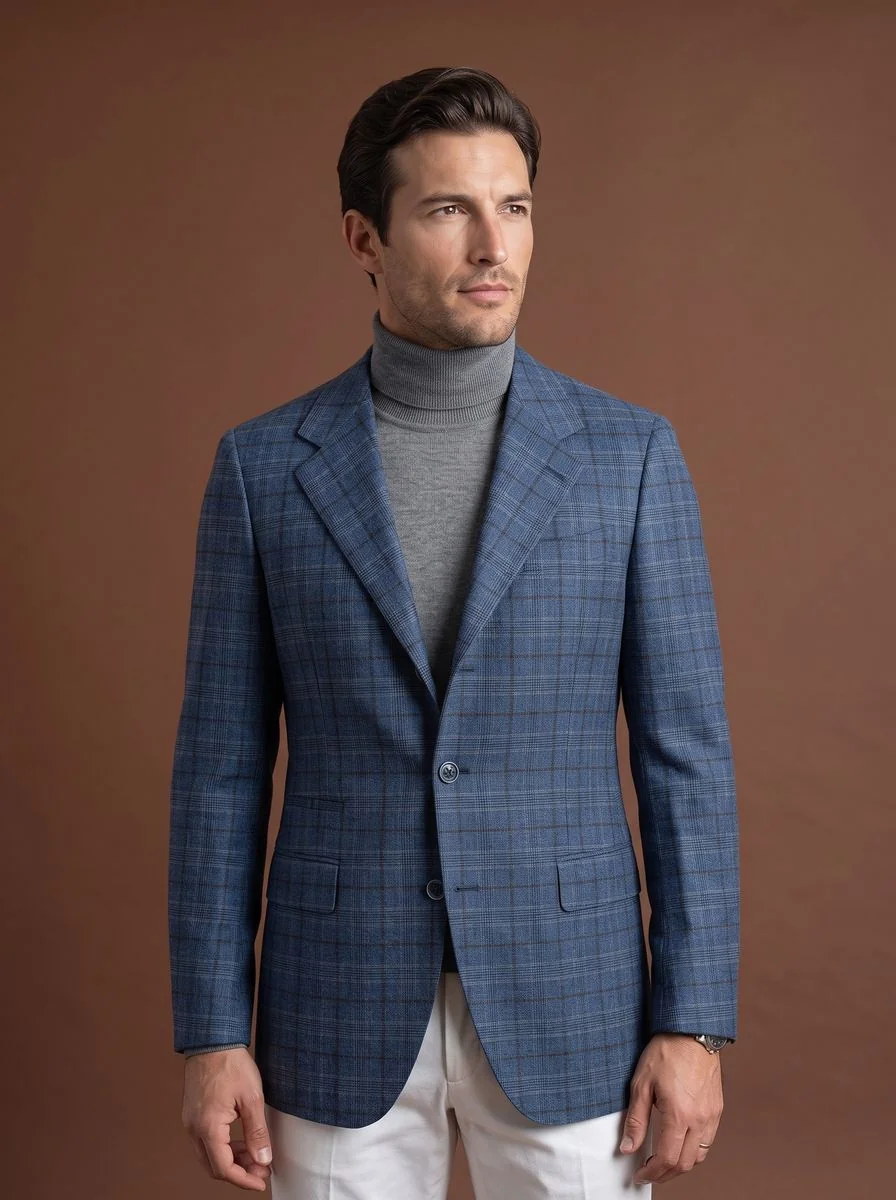 Textured Wool Sport Coat detail angle