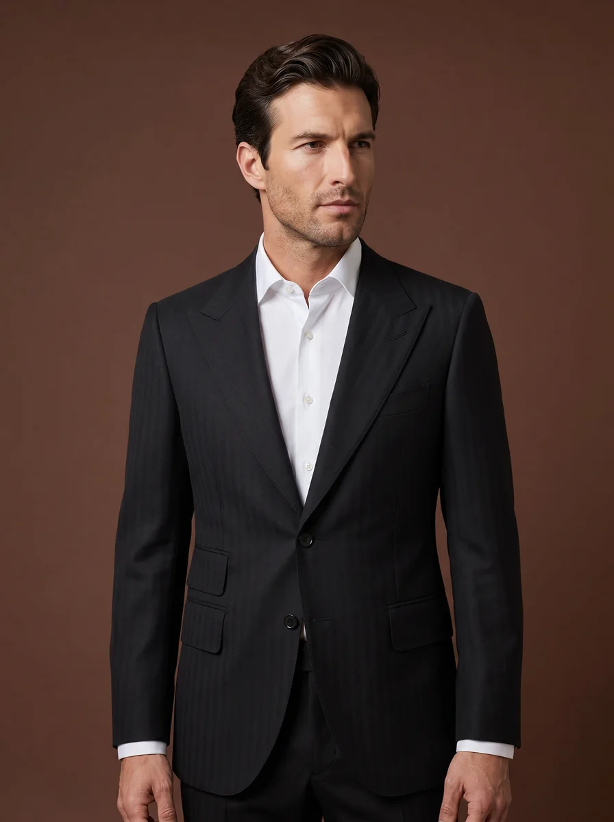 Italian Wool-Linen Blazer detail angle