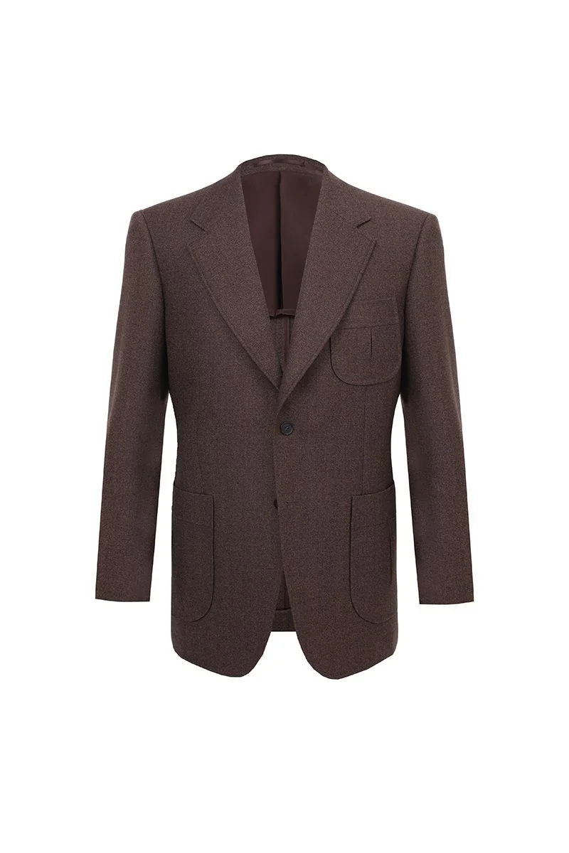 Classic Gray Flannel Blazer - 26AWMJK224(DBV388A)