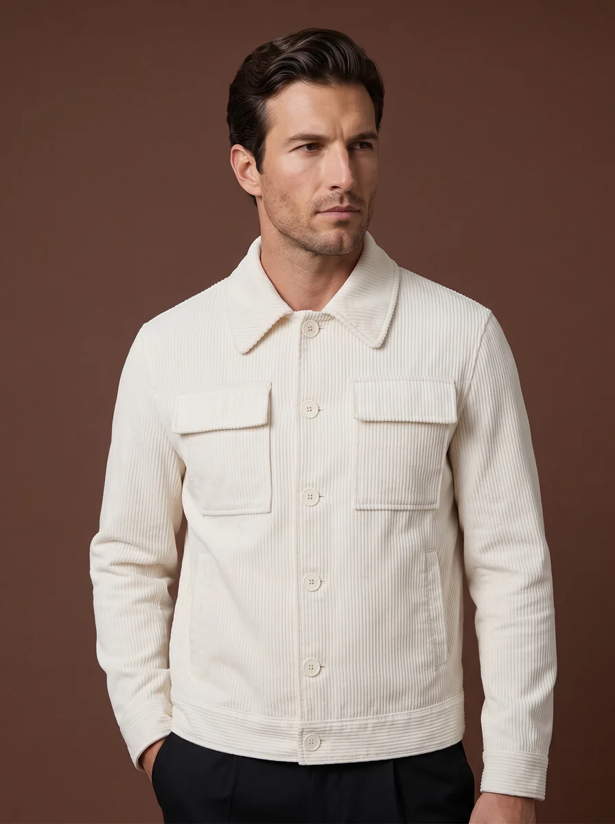 Two-Button Wool Sport Coat II detail angle