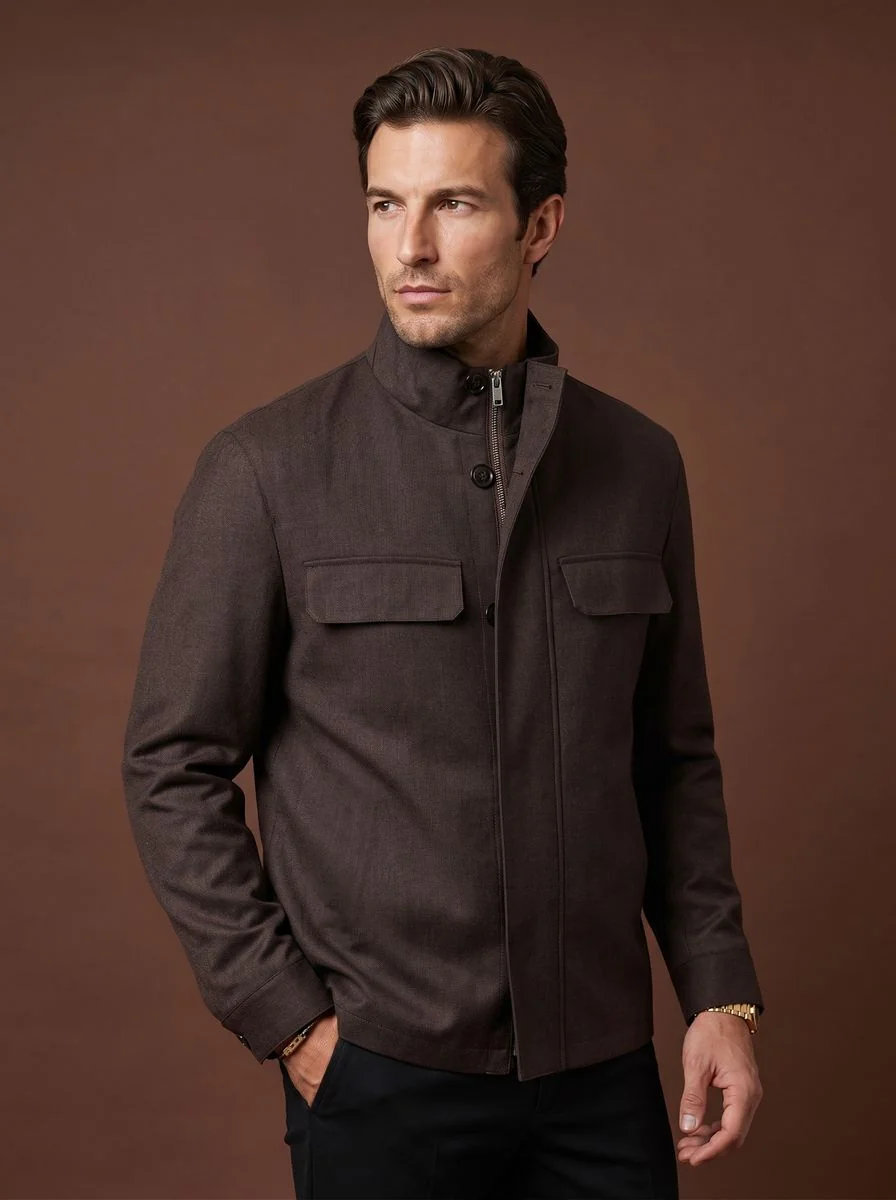 Textured Wool Sport Coat II detail angle