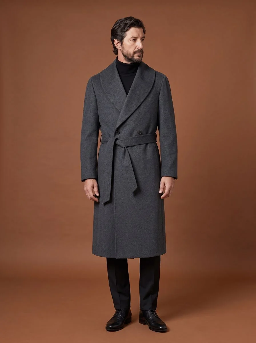 Double-Breasted Pea Coat detail angle