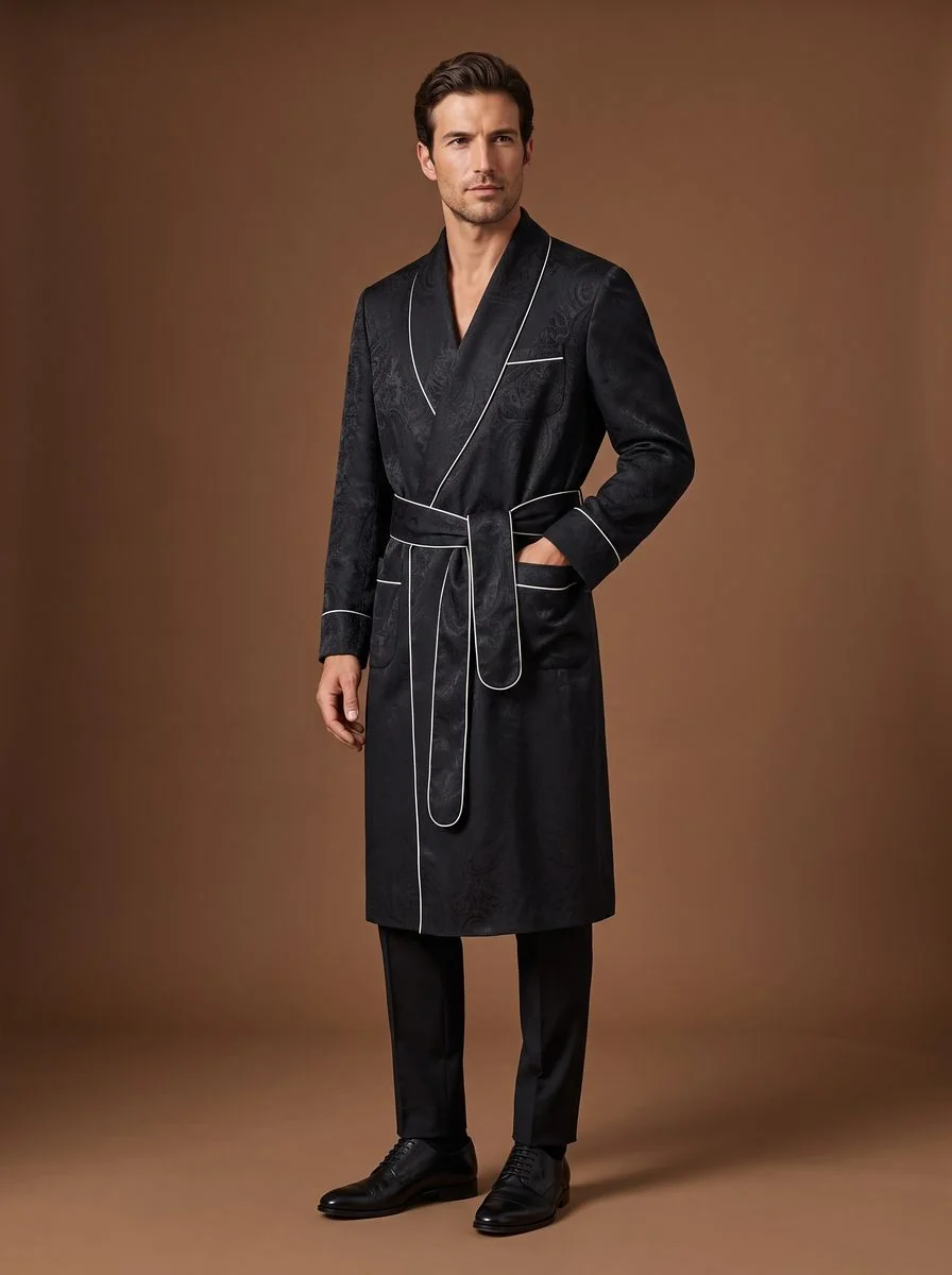 Structured Winter Greatcoat detail angle