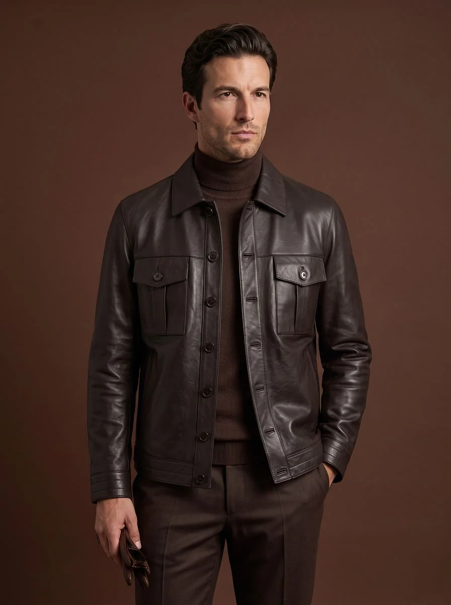 Double-Breasted Wool Topcoat detail angle