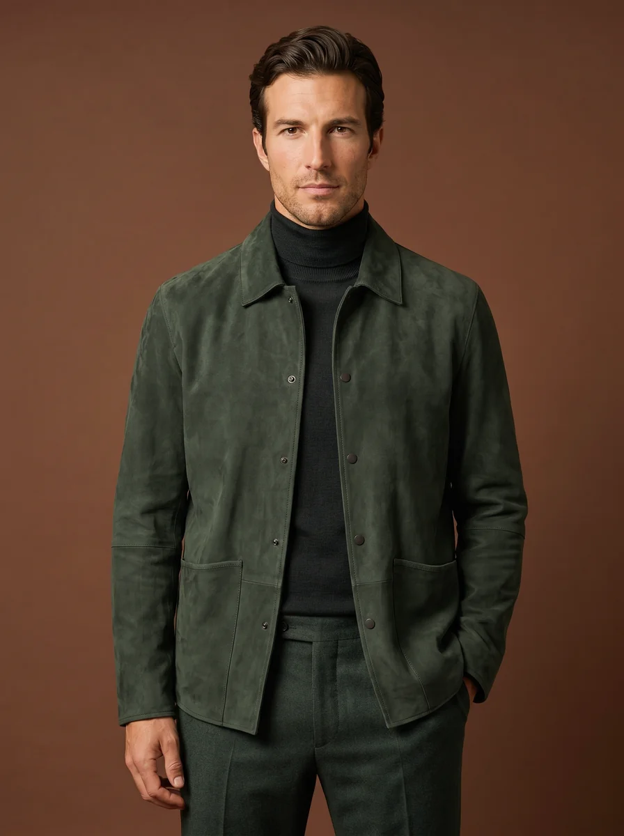 Structured Wool Pea Coat detail angle