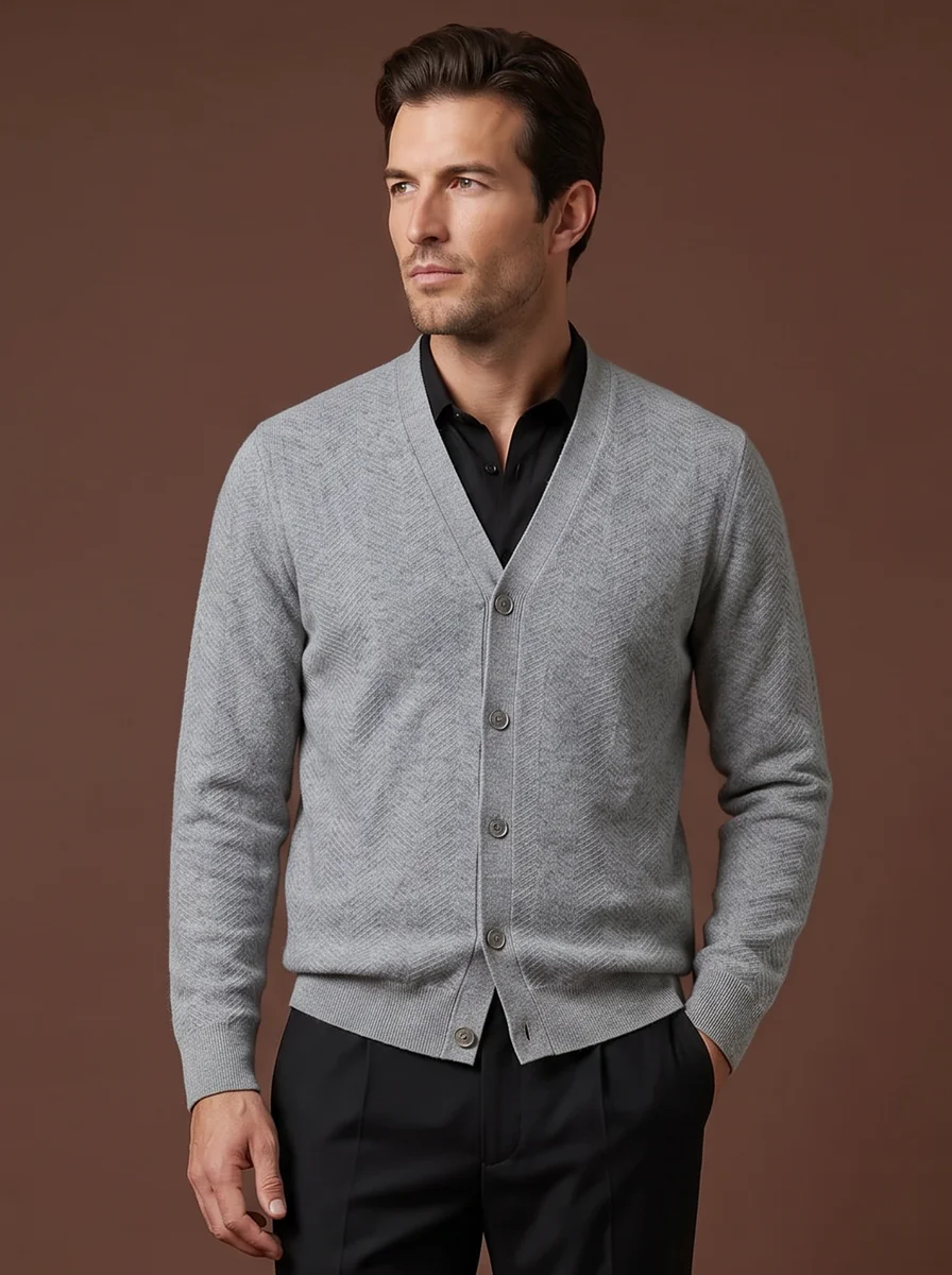 Fine Cashmere Crewneck detail angle