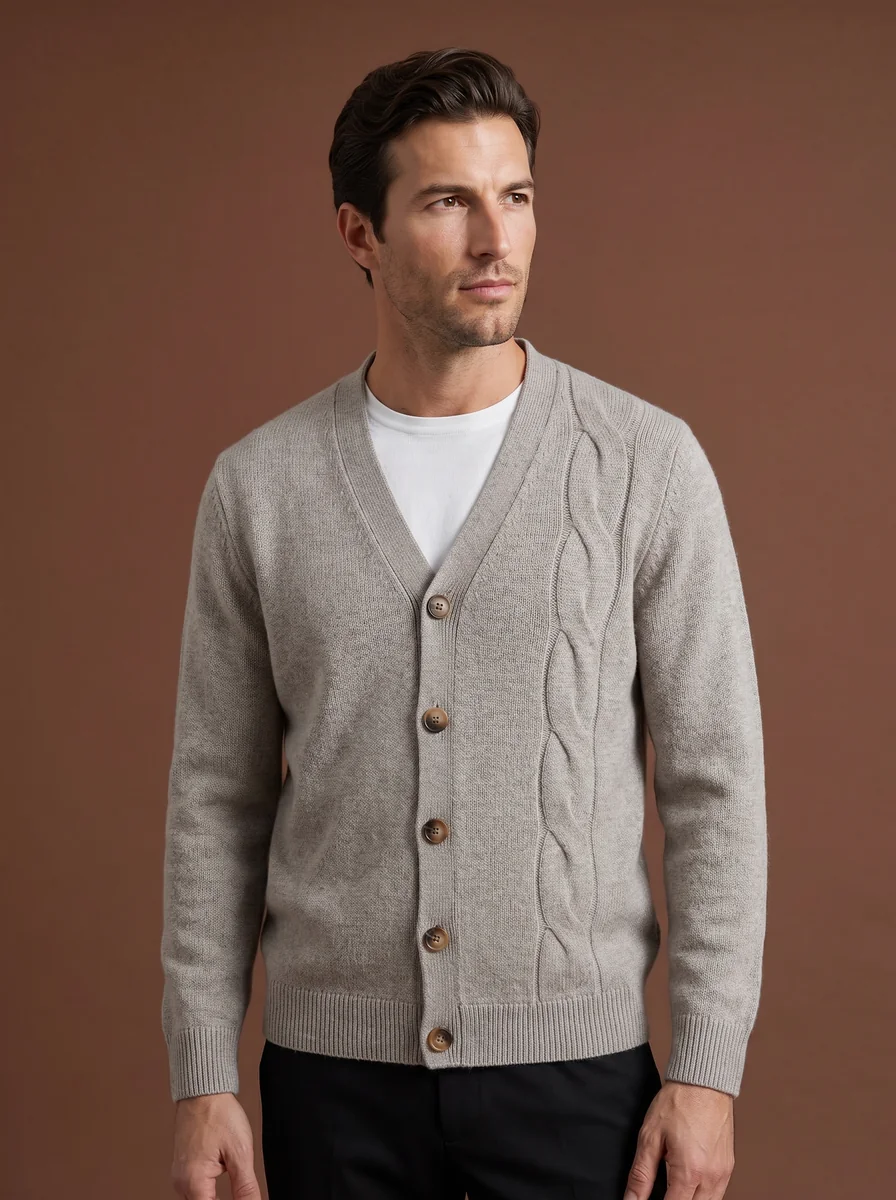 Long-Sleeve Knit Polo detail angle