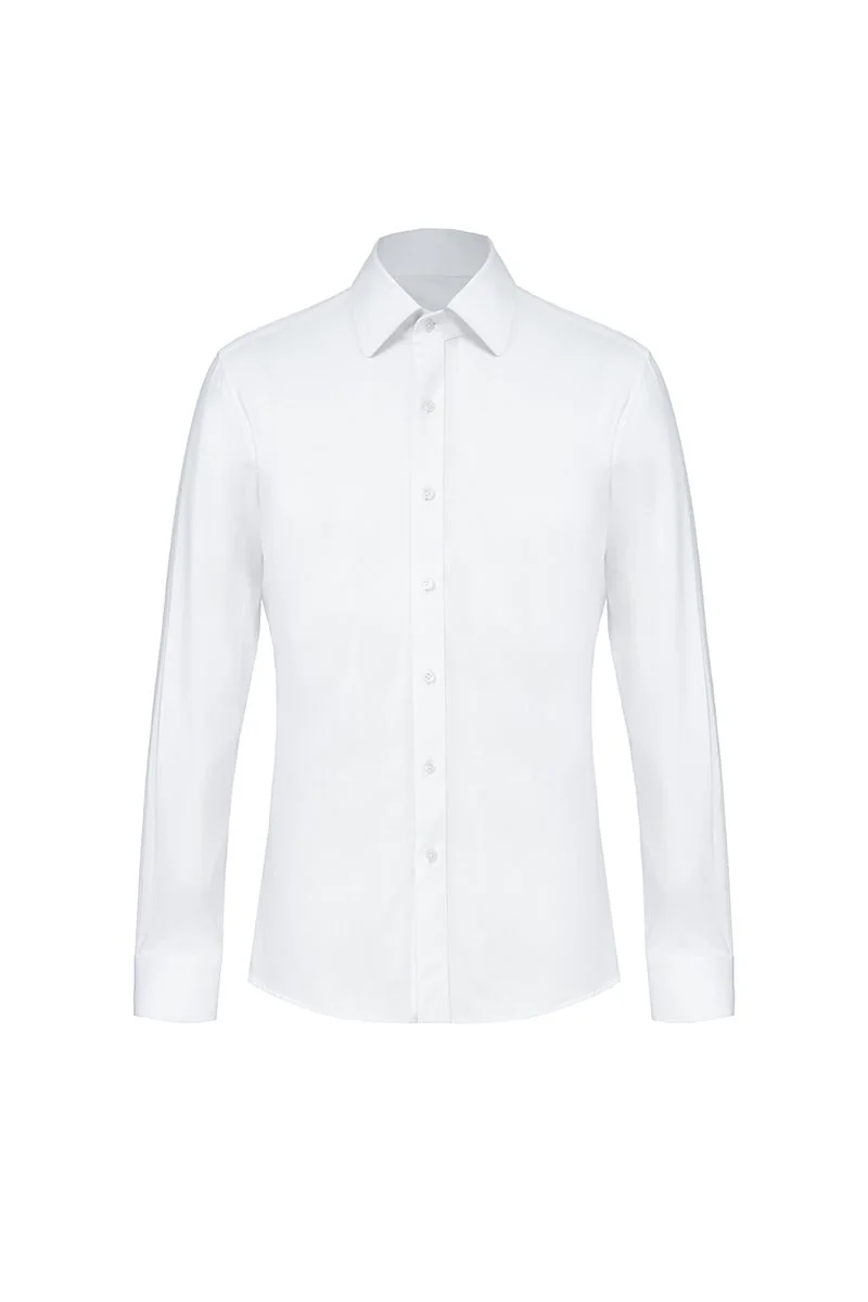 Spread-Collar Twill Shirt - 26AWMSH006(SAX009A)