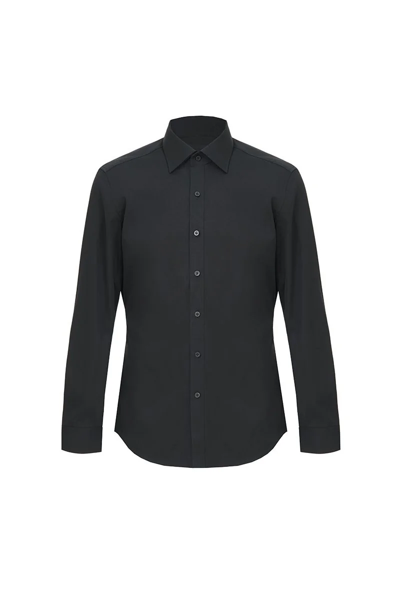 Micro-Check Cotton Dress Shirt - 26AWMSH009(SAR698A)