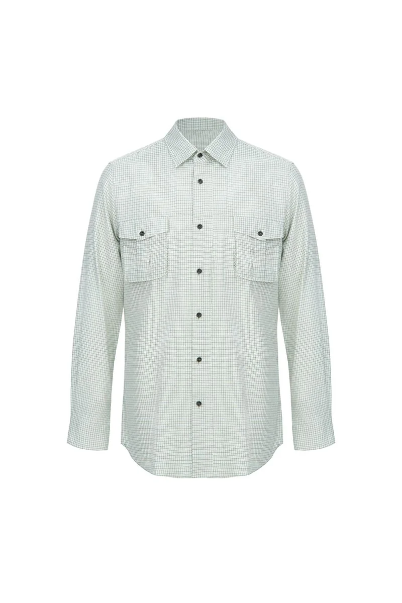 Light Blue Twill Dress Shirt - 26AWMSH207(SAZ733A)