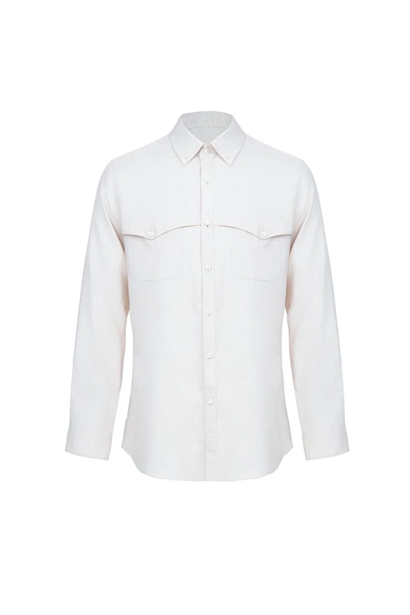 Classic White Spread-Collar Shirt - 26AWMSH209(SAZ841A)