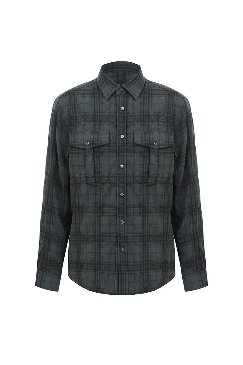 Textured Cotton Dress Shirt - 26AWMSH210(SEA459A)