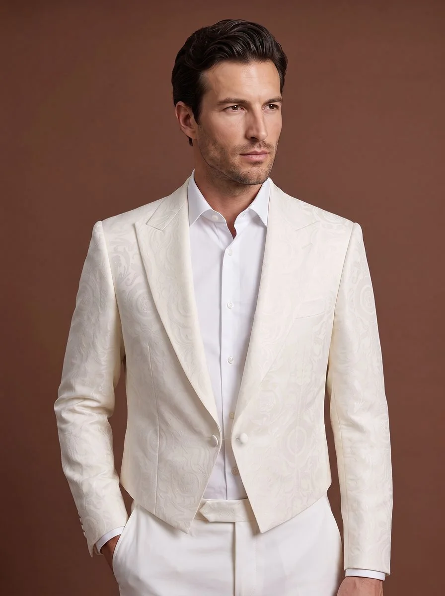 Pinstripe Two-Piece Suit detail angle