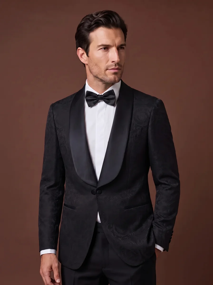 Double-Breasted Wool Suit detail angle