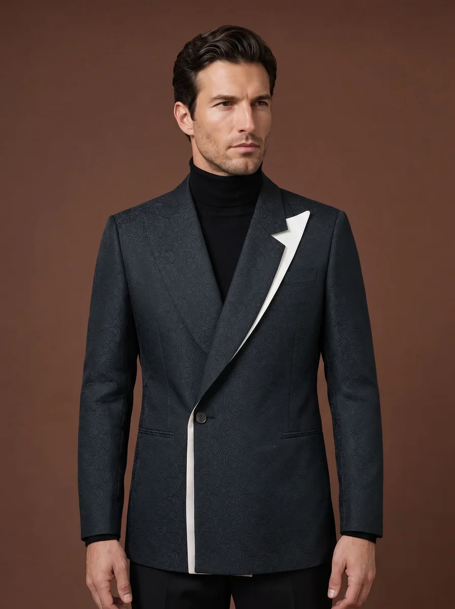 Shawl-Lapel Formal Tuxedo detail angle