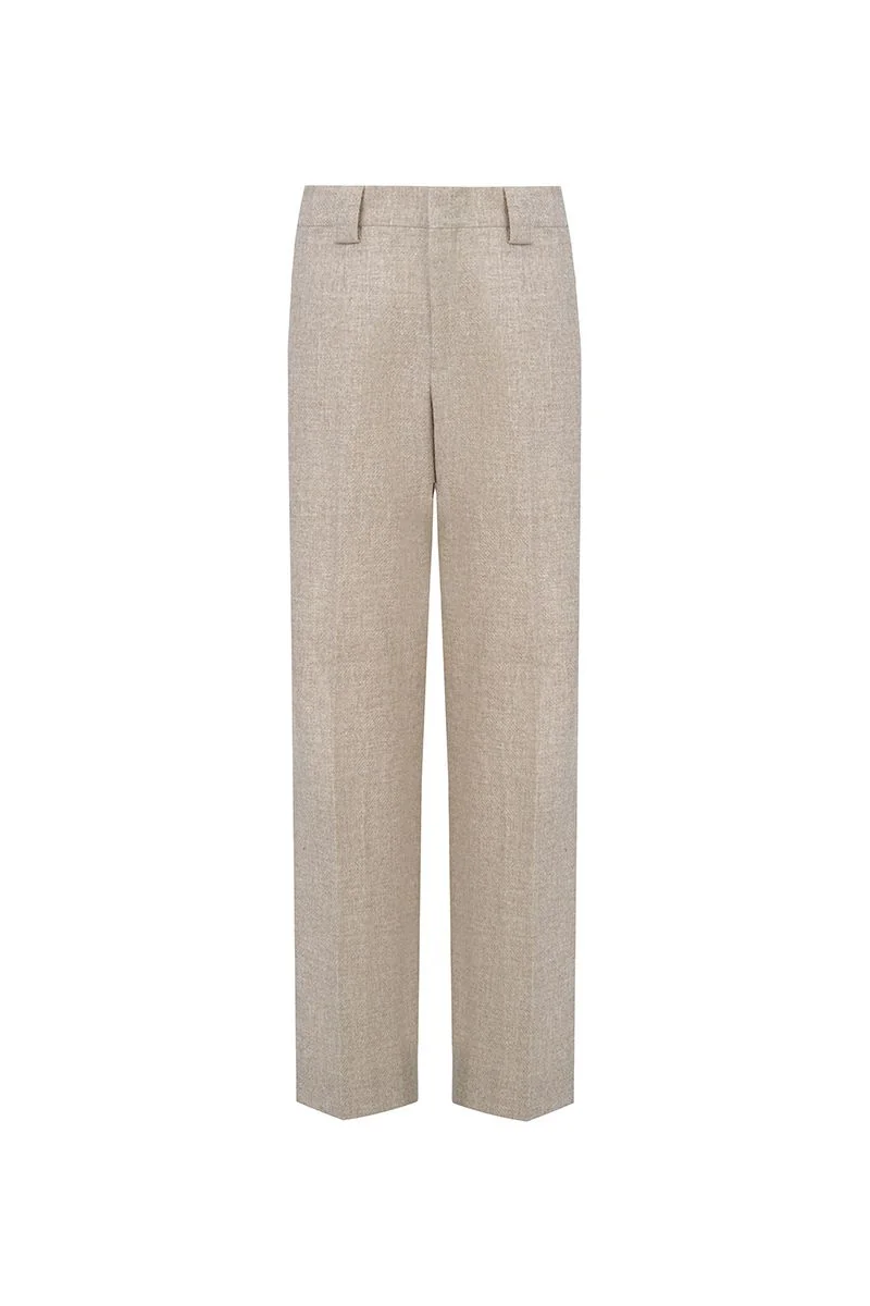 Flat-Front Flannel Trousers - 26AWMPT005(DEB527A)