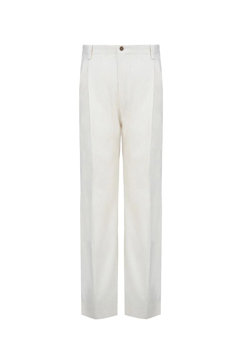 Textured Wool Dress Trousers - 26AWMPT007(DBU9056)
