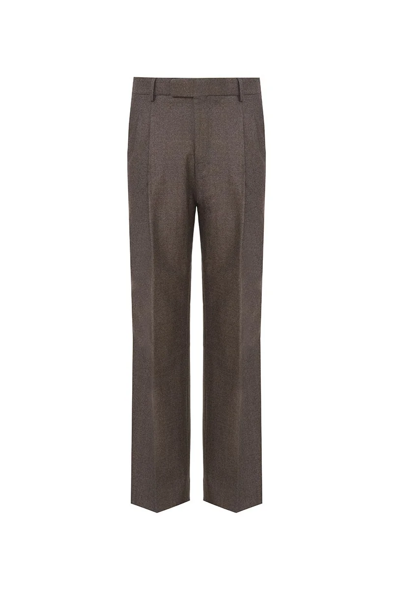 Side-Tab Wool Trousers - 26AWMPT010(DBV388A)