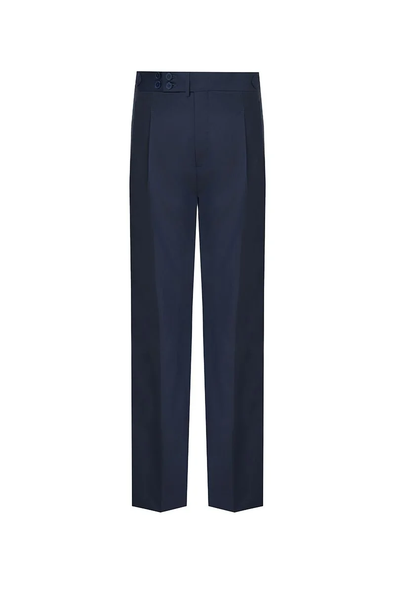 Tailored Cotton-Wool Chinos - 26AWMPT016(DEE1000)