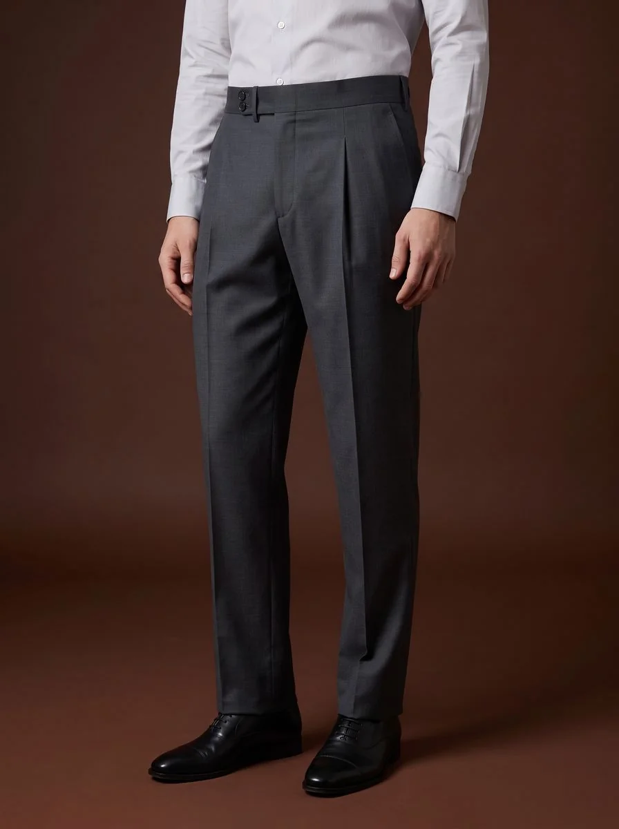 Mid-Rise Dress Trousers detail angle