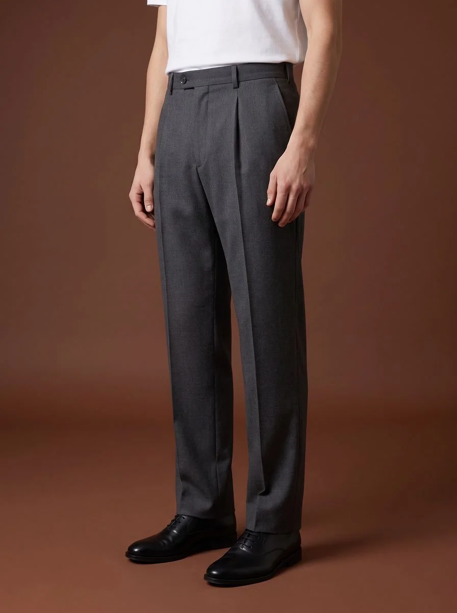 Modern Fit Wool Trousers detail angle