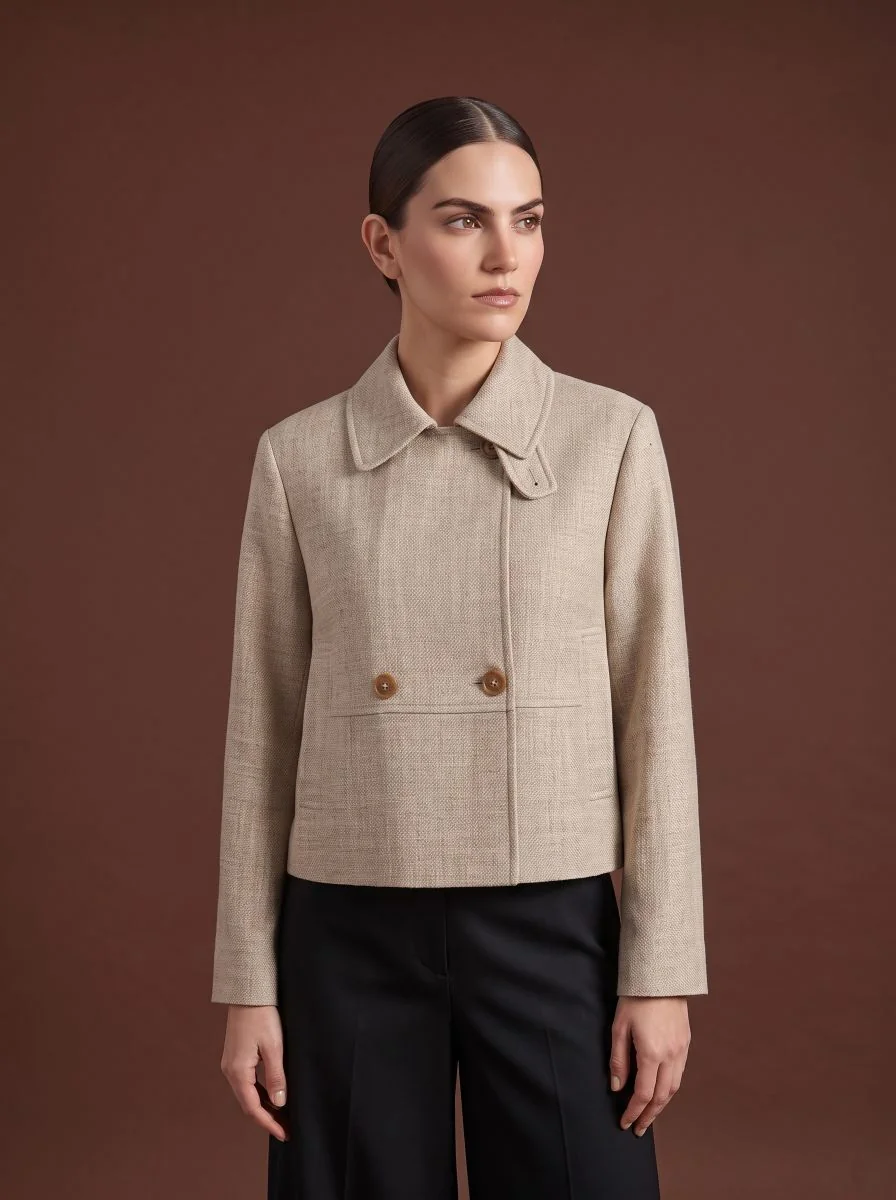 Cropped Tailored Jacket II detail angle