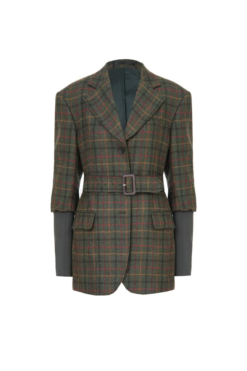 Peak-Lapel Wool Blazer - 26AWWJK001(DEB545A)