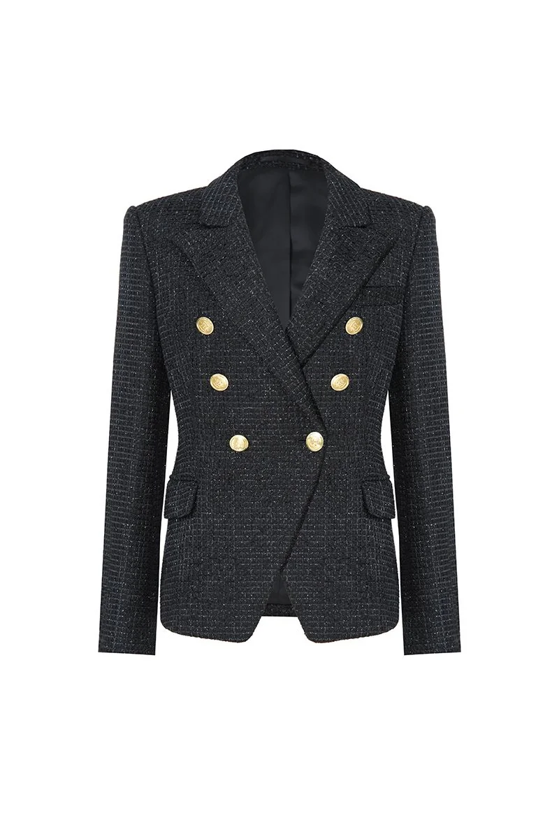 Slim-Lapel Wool Blazer - 26AWWJK108(DBV9361)