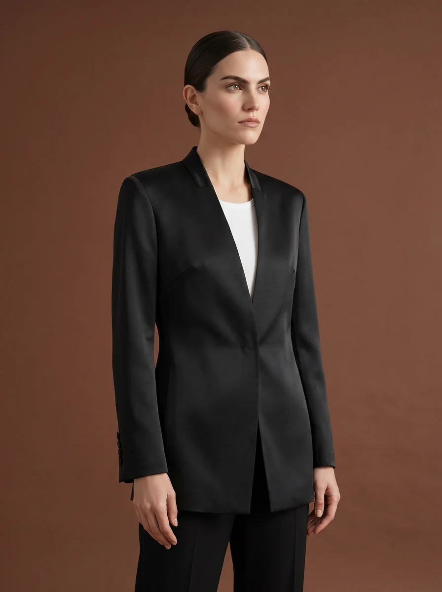 Structured Evening Blazer detail angle