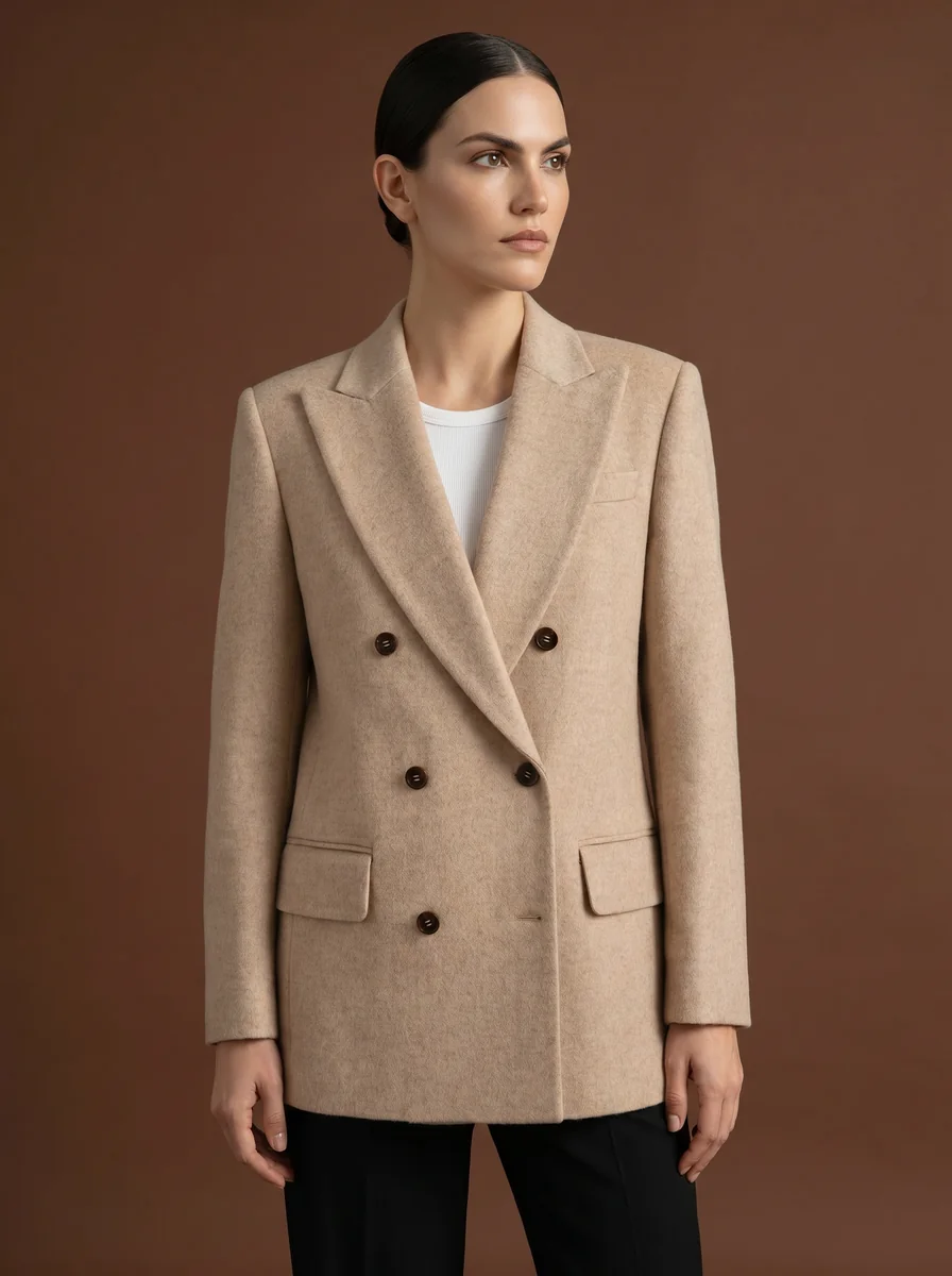 Lightweight Wool Blazer detail angle