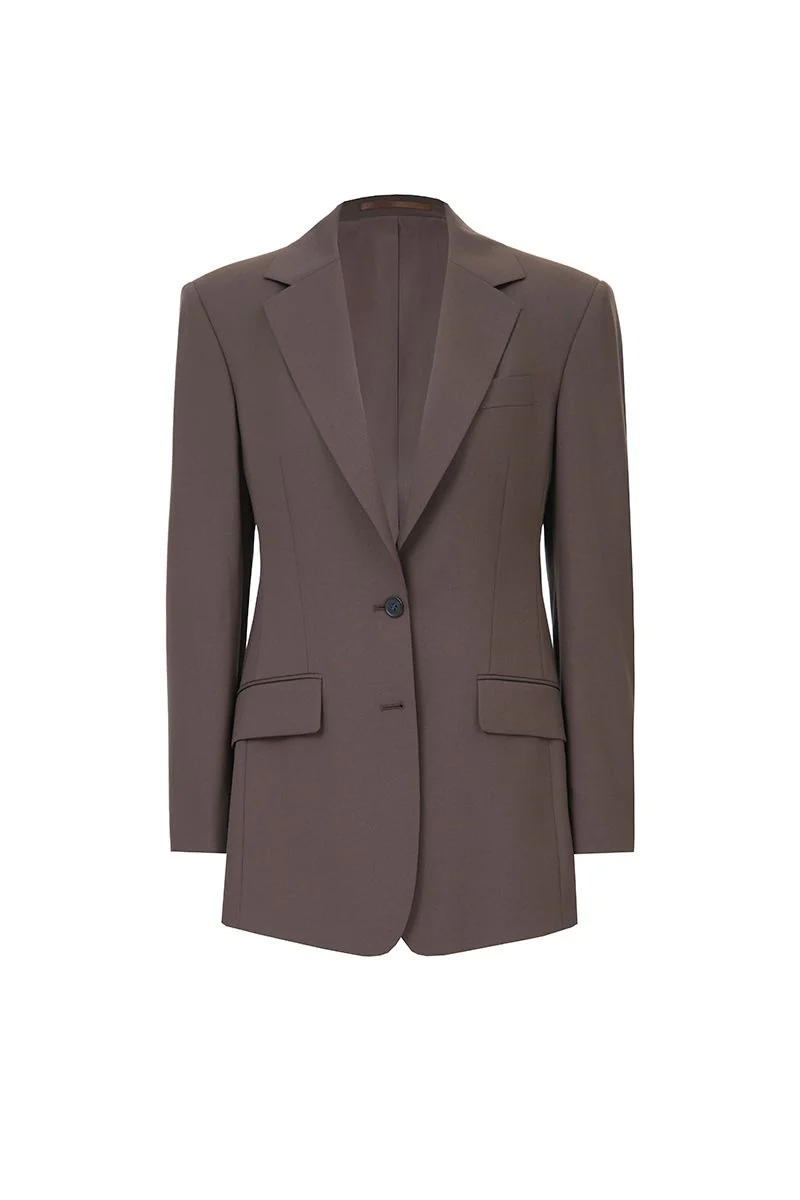 Two-Piece Wool Pantsuit - 26AWWJK149(DBV9315)