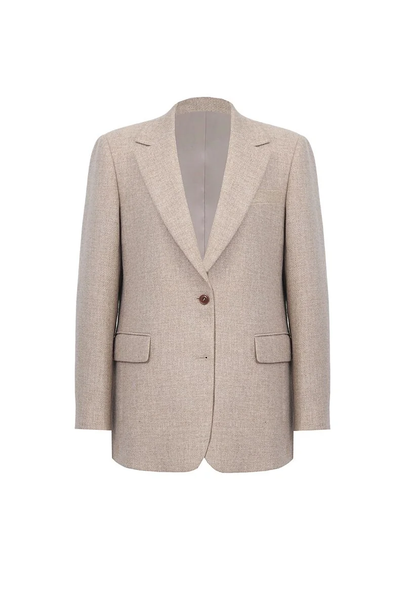 Classic Navy Wool Blazer - 26AWWJK152(DEB527A)