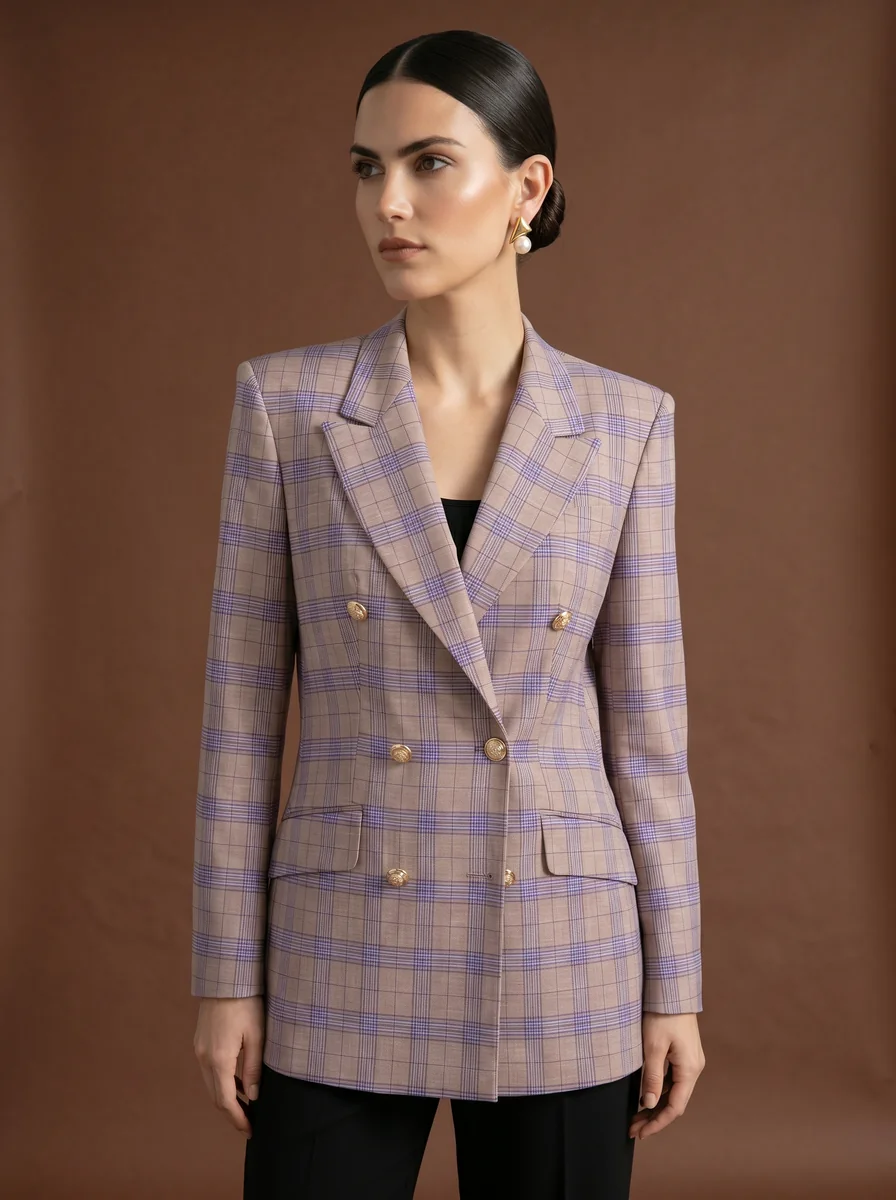 Tailored Flannel Jacket detail angle