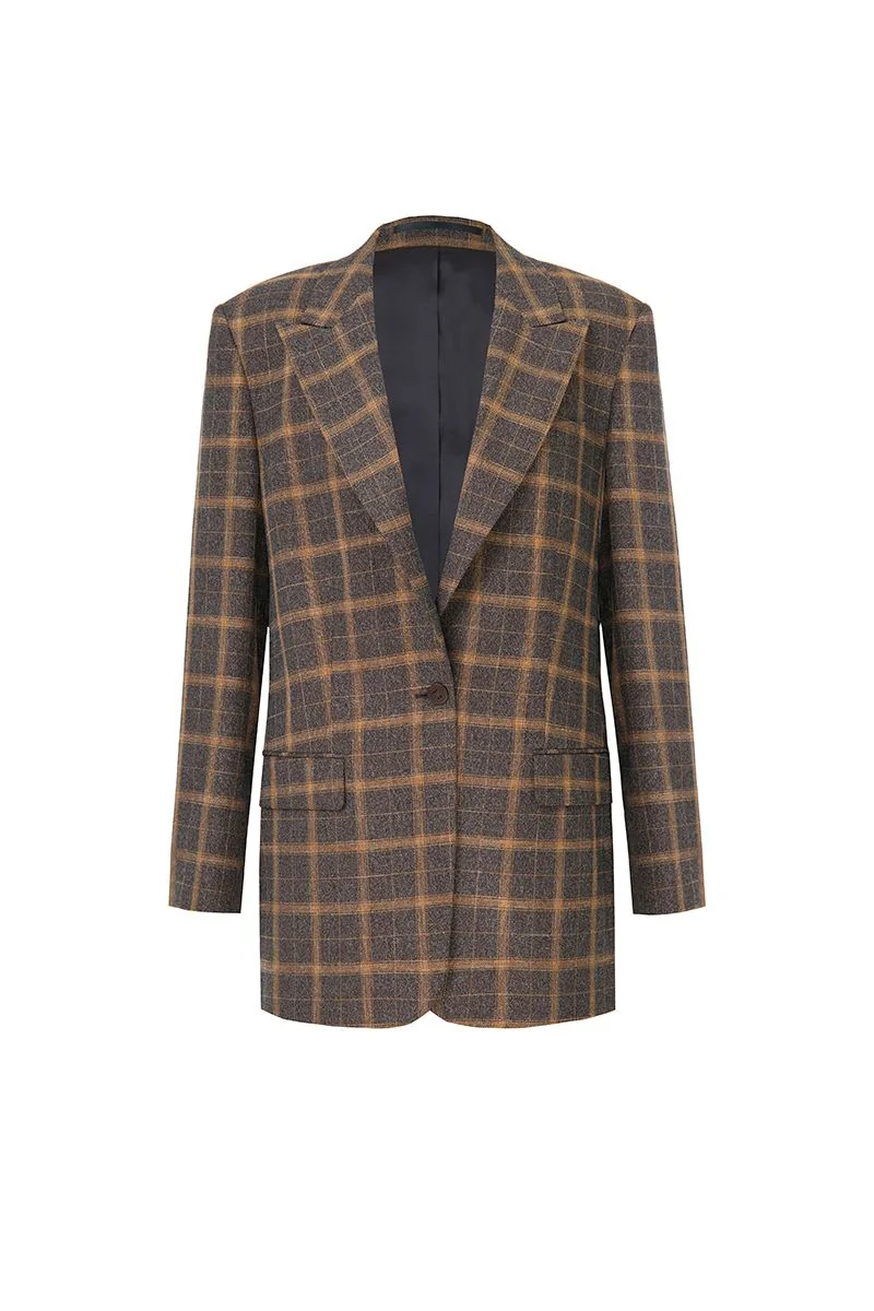 Modern Peak-Lapel Blazer - 26AWWJK161(DBV9477)