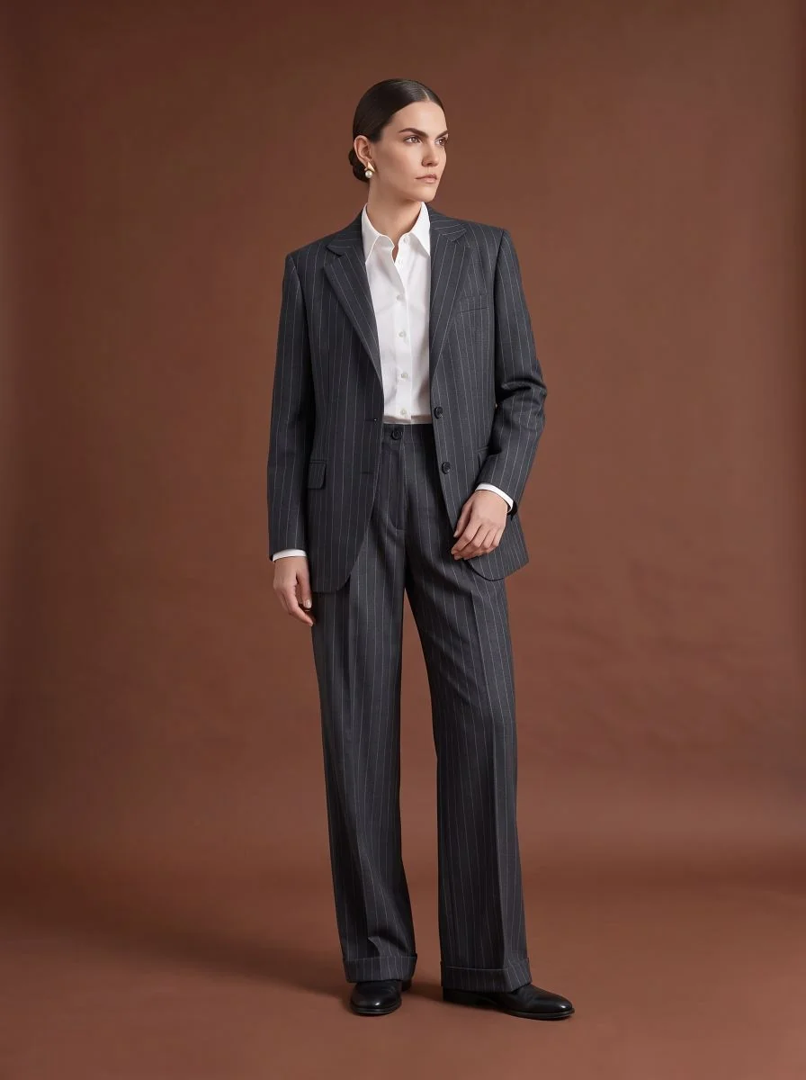 Slim-Lapel Wool Blazer II detail angle