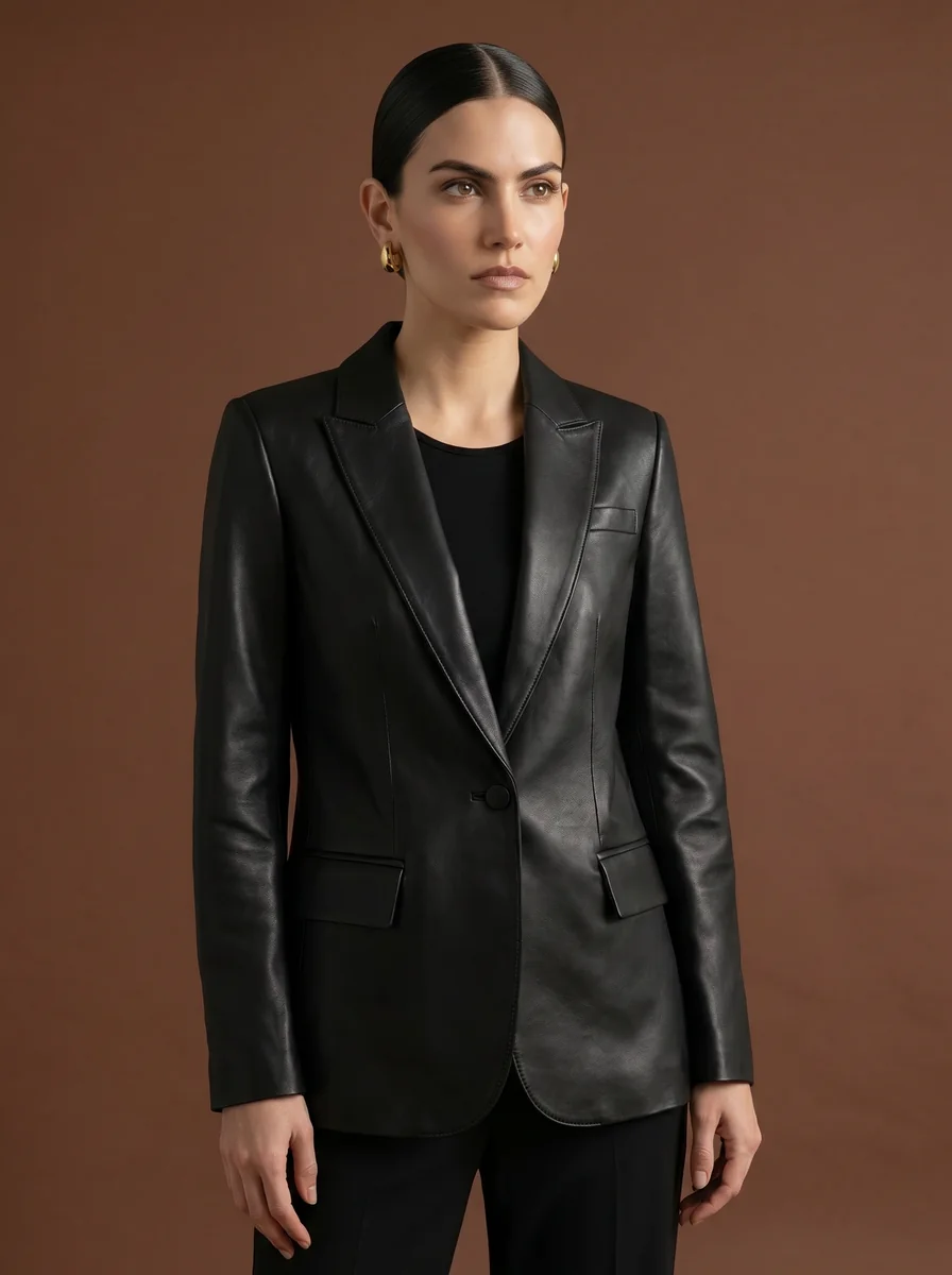 Peak-Lapel Trouser Suit detail angle