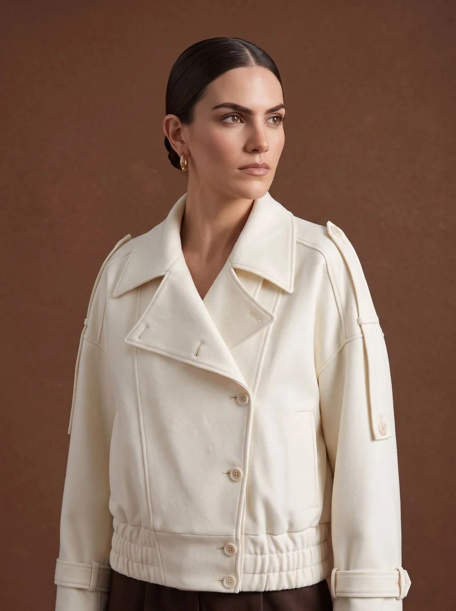Minimalist Tailored Jacket detail angle